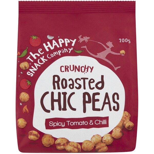 The Happy Snack Company Roasted Chic Peas Tomato & Chilli 200g