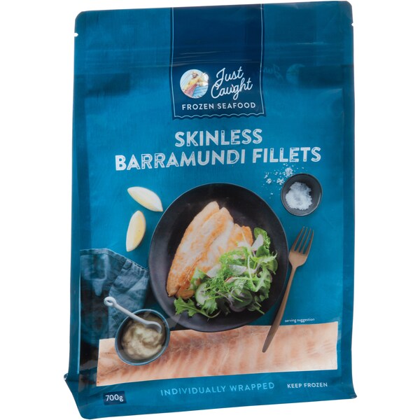 Just Caught Barramundi Skinless Fillets 700g
