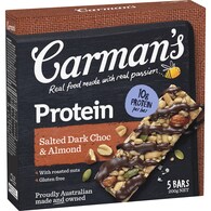 Carman's Protein Bars Salted Dark Choc & Almond