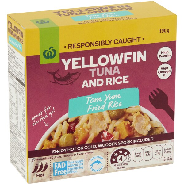 Woolworths Yellowfin Tuna & Rice Tom Yum Fried Rice 190g