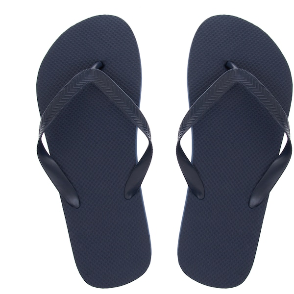 Woolworths Mens Thongs Navy Small Size -7/8 each
