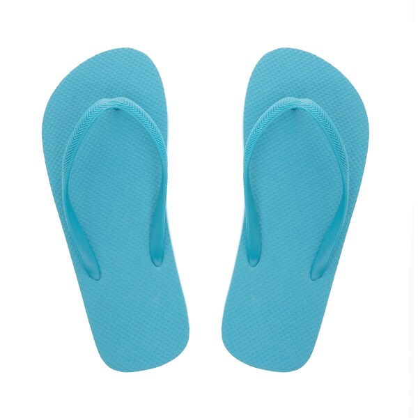 Woolworths Womens Thongs Light Blue Medium Size -7/8 Each