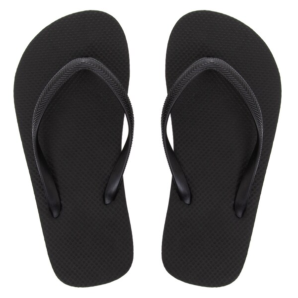 Woolworths Womens Thongs Black Medium Size - 7/8 Each