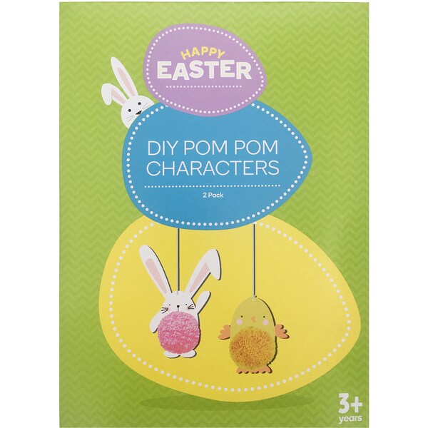 Easter Diy Pom Pom Characters 2 Pack
