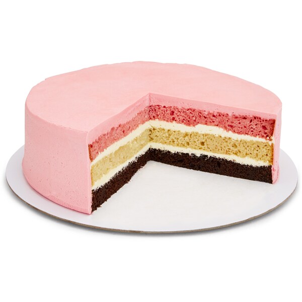Celebration Cake Neapolitan 10Inch each