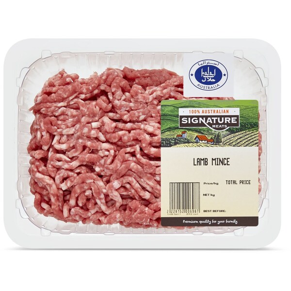 Signature Meats Halal Lamb Mince Regular Min. 500g