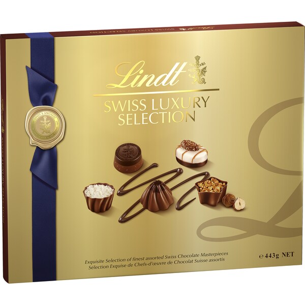 Lindt Swiss Luxury Selection Chocolate Gift Box 443g