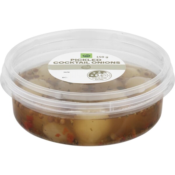 Woolworths Pickled Cocktail Onions 150g