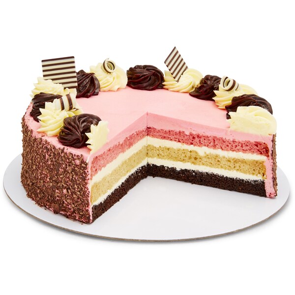 Celebration Cake Neapolitan Rosette 10Inch each