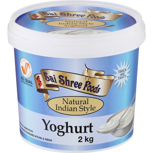 Sai Shree Foods Natural Indian Style Yoghurt 2kg