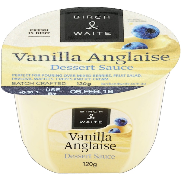 Birch & Waite Vanilla Anglaise Dessert Sauce 120g