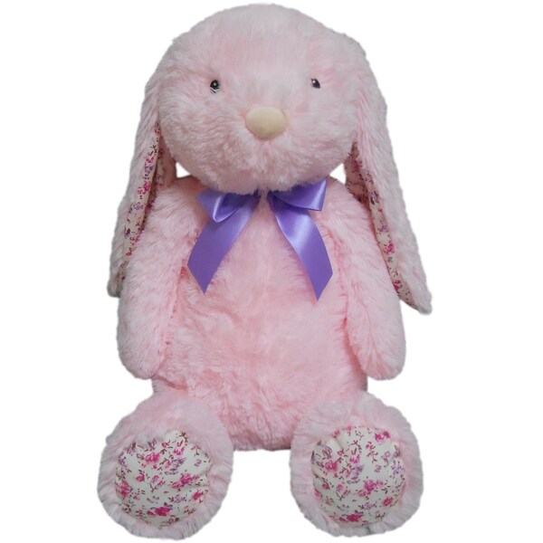 Easter Plush Bunny With Bow 72cm Each