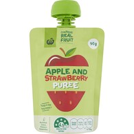 Woolworths Apple & Strawberry Puree In Pouch