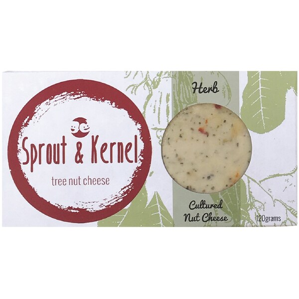 Sprout & Kernel Herb Tree Nut Cheese 120g