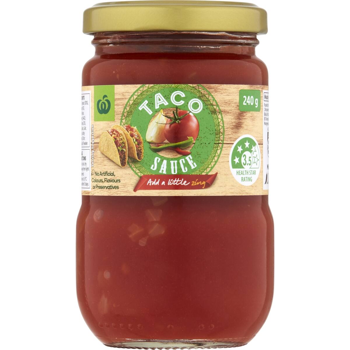 Woolworths Taco Sauce Mild 240g bunch