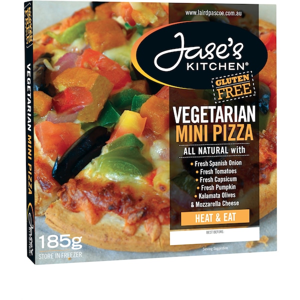 Jase's Kitchen Gluten Free Vegetarian Pizza 185g