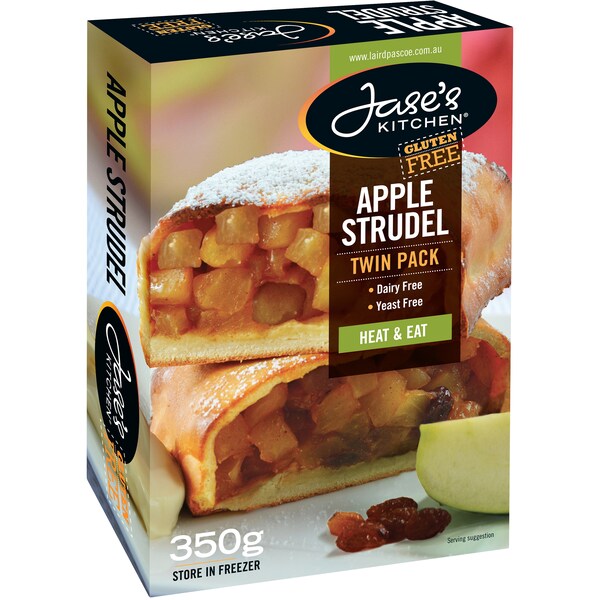Jase's Kitchen Gluten Free Apple Strudel 2 Pack