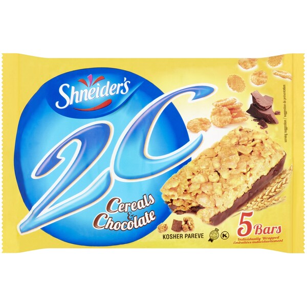 Shneider's 2C Cereal Chocolate Bars 180g