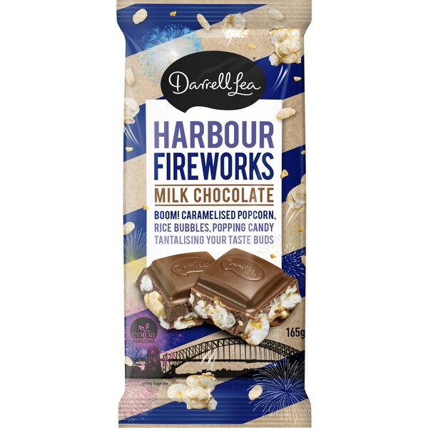 Darrell Lea Harbour Side Fireworks Chocolate 165g