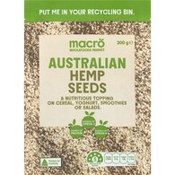 Macro Australian Hemp Seeds