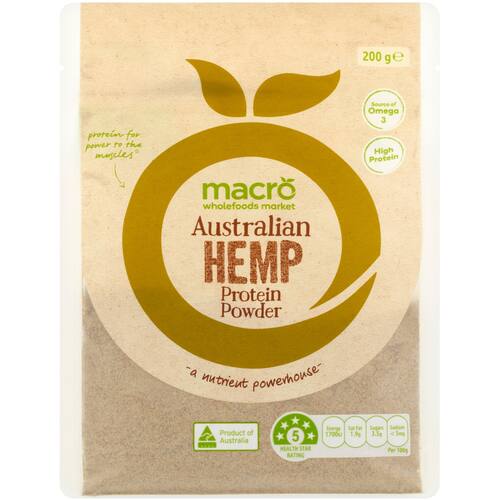 Macro Hemp Seed Protein Powder 200g bunch