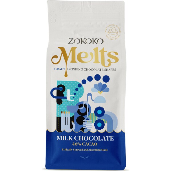 Zokoko Melts Drinking Chocolate Milk Chocolate 300g