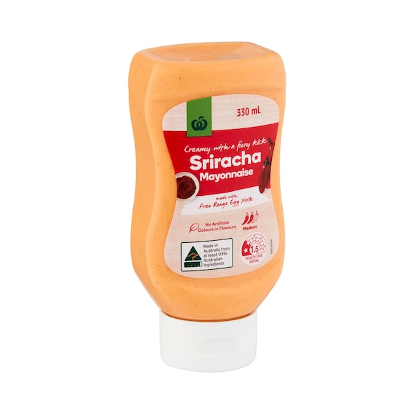 Woolworths Sriracha Mayonnaise 330mL