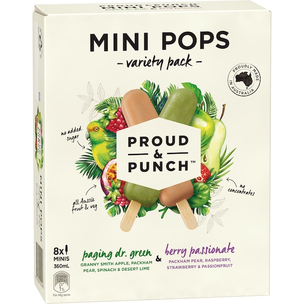 Proud & Punch Mini Pops Variety Pack 8 pack