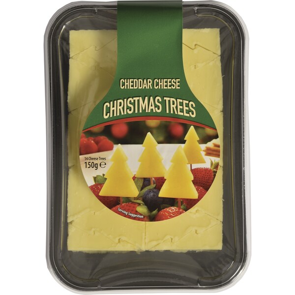 Cheddar Cheese Christmas Trees  150g