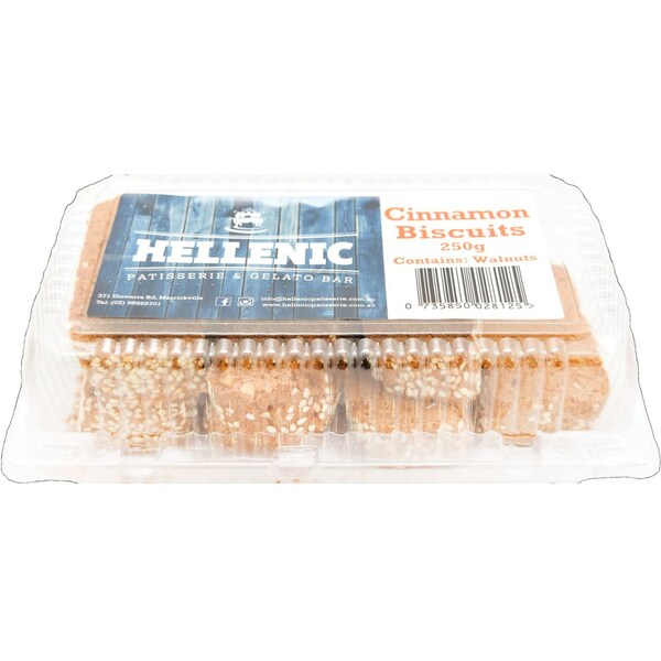Hellenic Biscuits Cinnamon 250g
