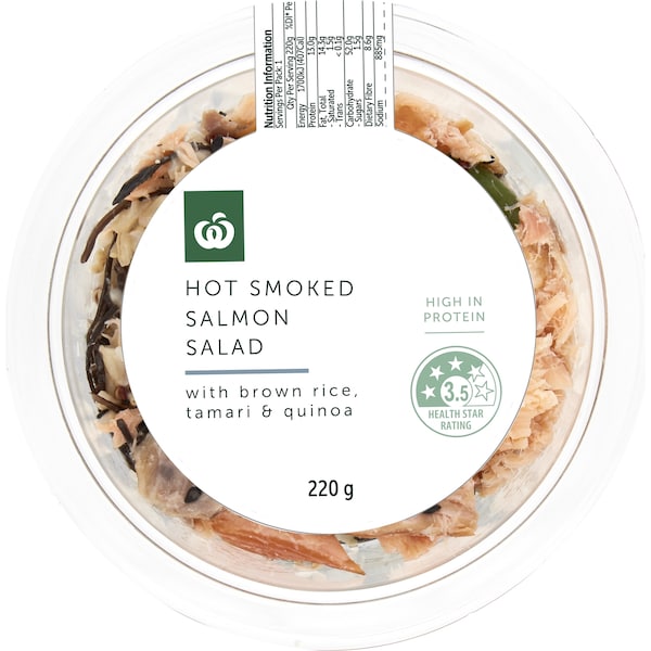 Woolworths Hot Smoked Salmon Salad 220g