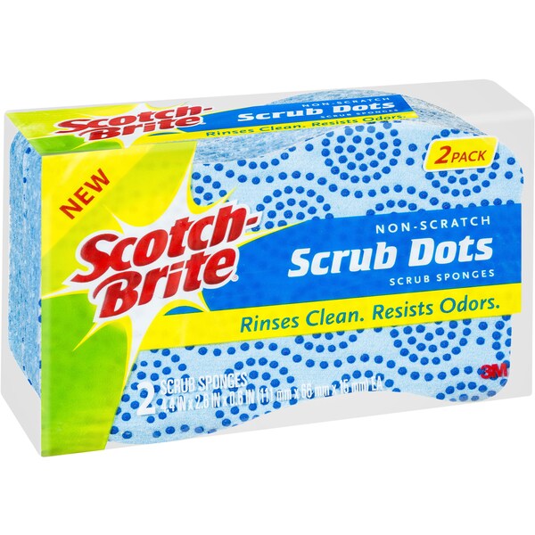 Scotch-Brite Non-Scratch Scrub Dots Sponges 2 Pack