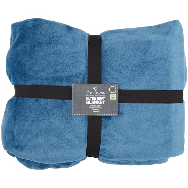 Inspire Ultra Soft Blanket Qb Pine Each