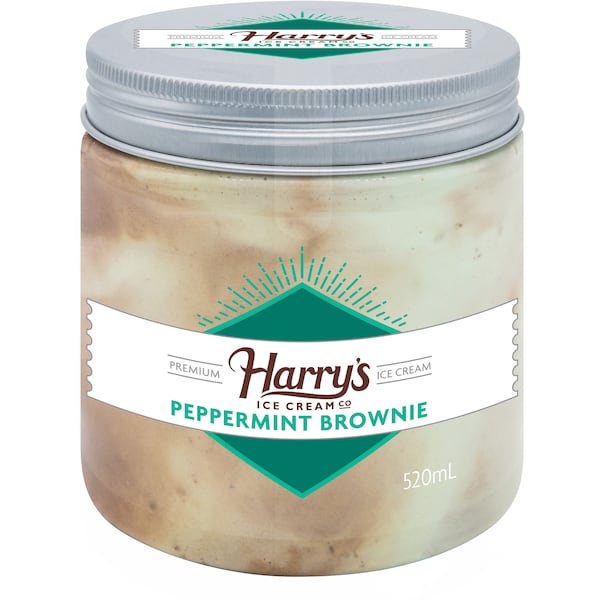 Harry's Ice Cream Co Peppermint Brownie Ice Cream 520mL