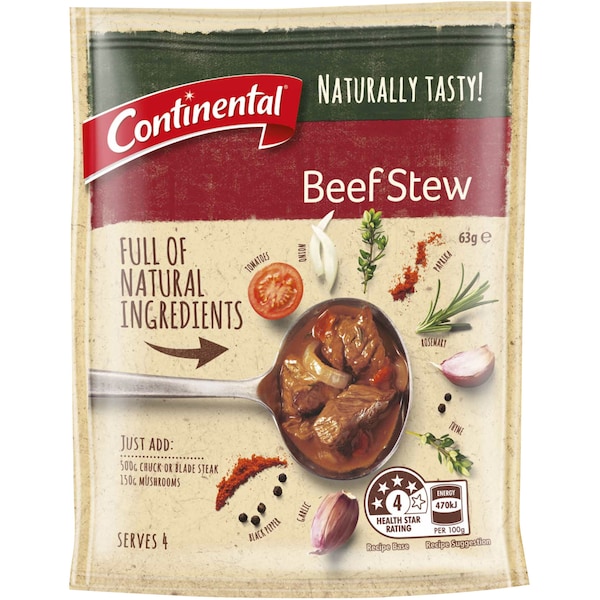 Continental Naturally Tasty Recipe Base Beef Stew 63g
