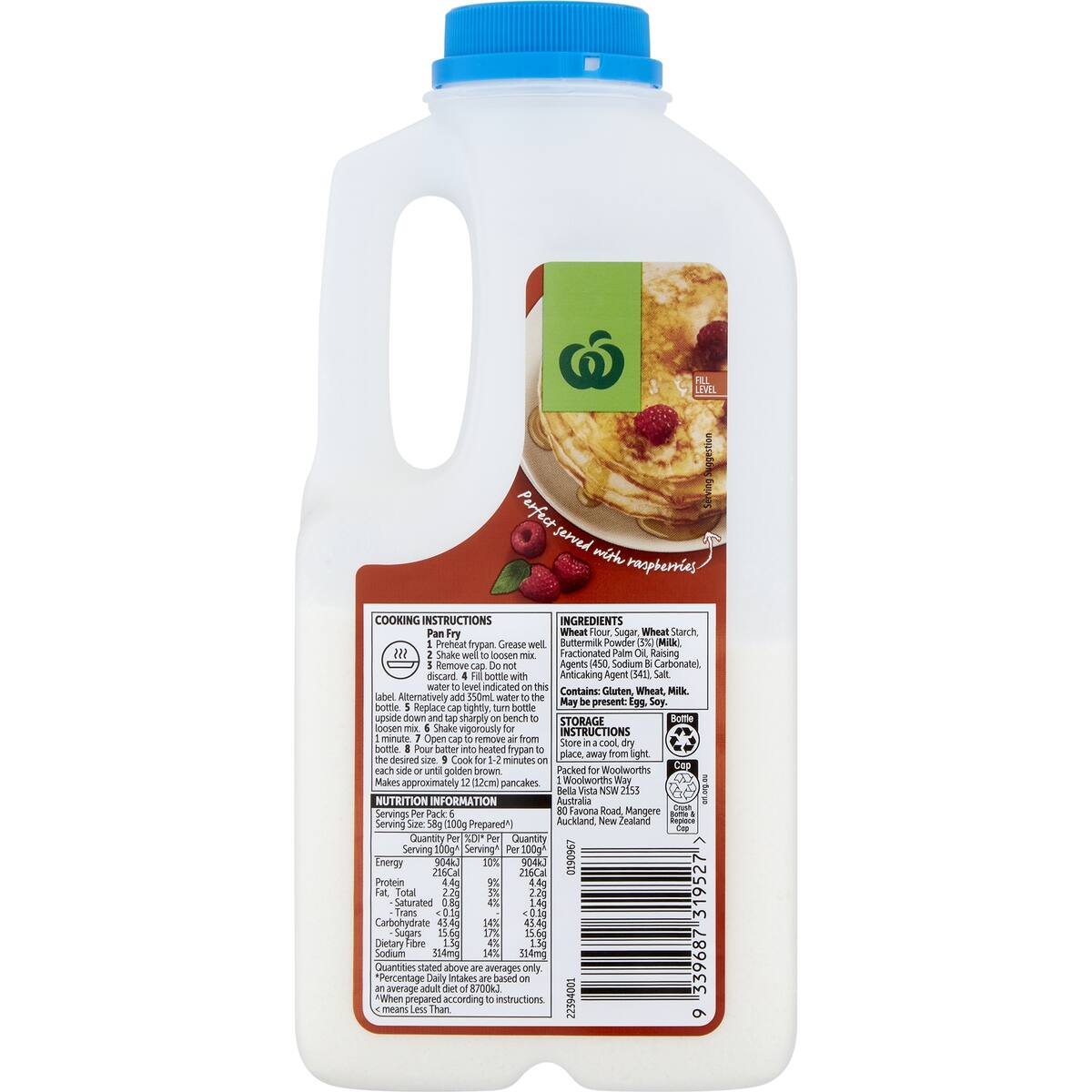 Woolworths Buttermilk Pancake Shaker 350g bunch
