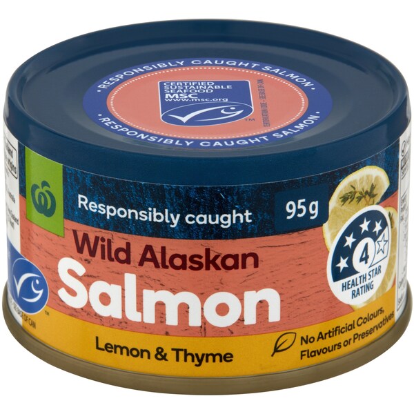 Woolworths Salmon Lemon & Thyme 95g