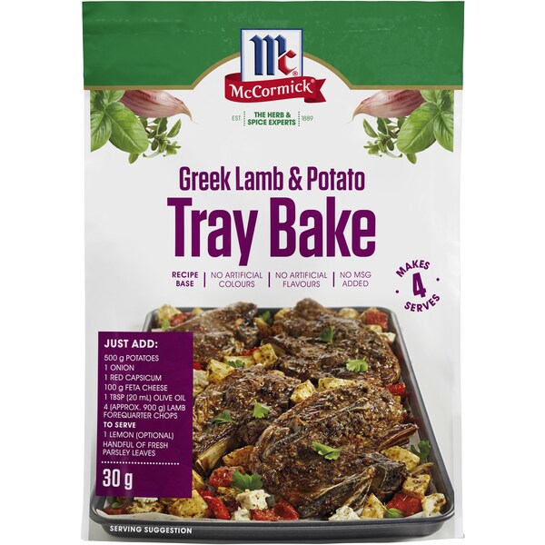 McCormicks Tray Bake Greek Lamb & Potato 30g
