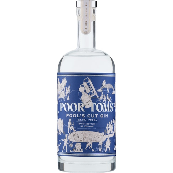 Poor Toms Fools Cut Gin 700mL