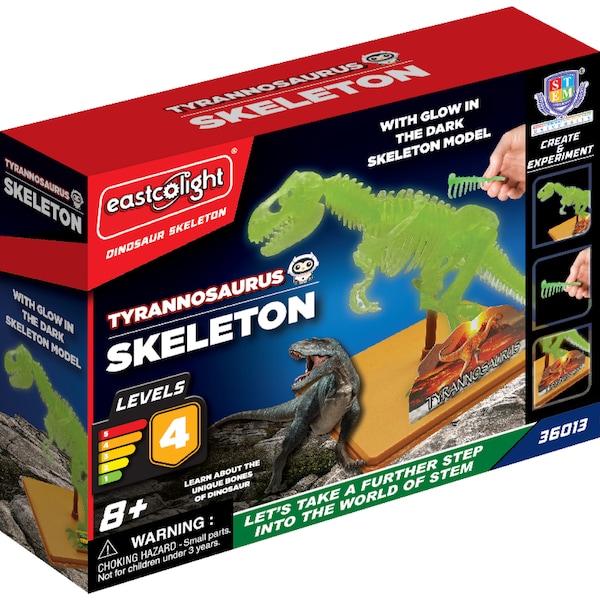 Eastcolight Glow In The Dark Skeleton Tyrannosaurus Kit each