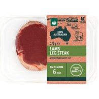 Woolworths Lamb Leg Steak