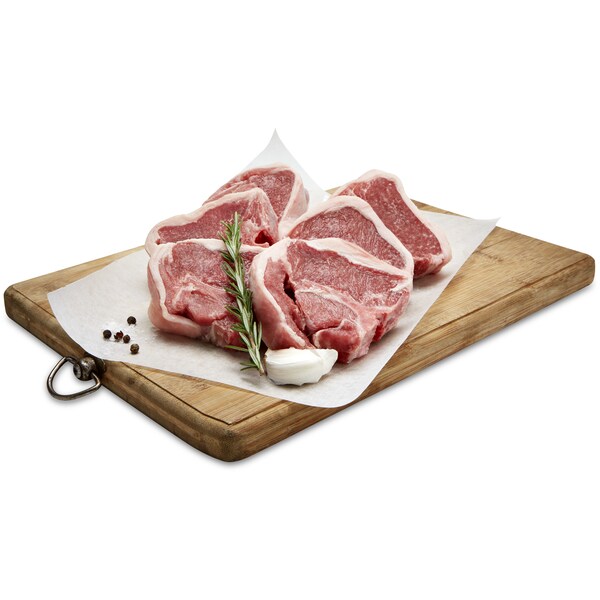 Woolworths Lamb Mid Loin Chops Small 170g - 400g