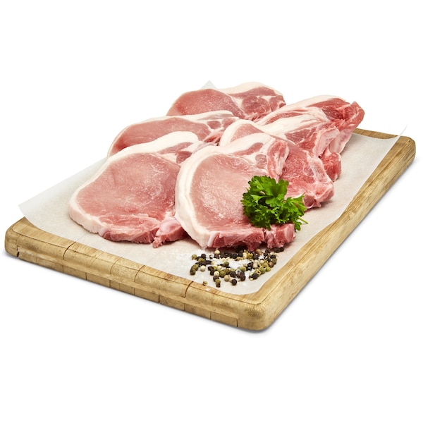 Woolworths Pork Loin Chop Thin Sliced Lar 1kg - 1.4kg