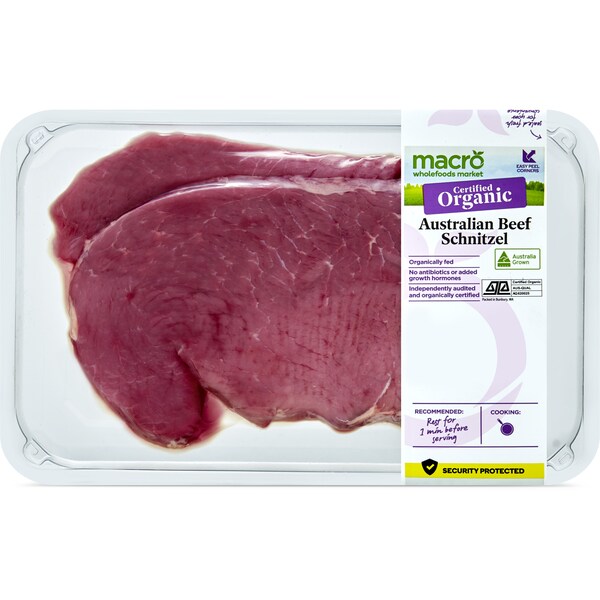Macro Organic Beef Schnitzel Per Kg