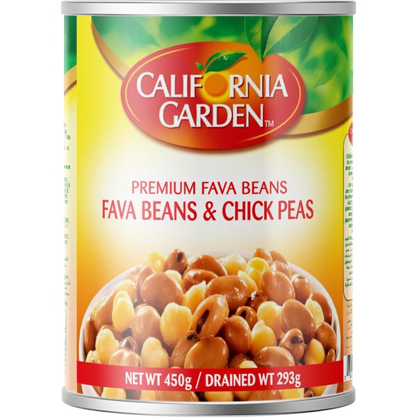 California Garden Fava Beans & Chick Peas 450g