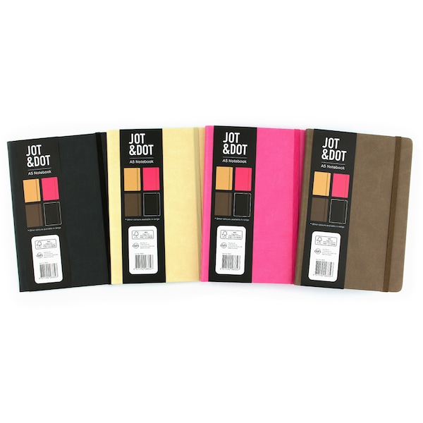 Jot & Dot a5 Fashion Notebook 192 Pages Each