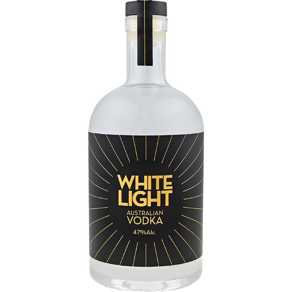 White Light Australian Vodka Bottle 700mL