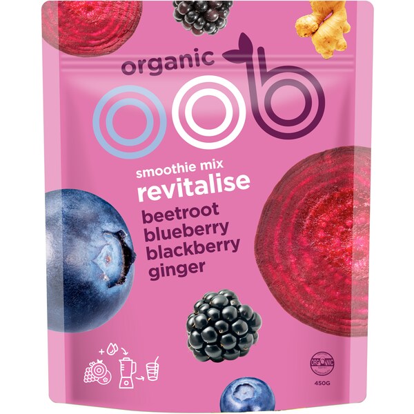 Oob Organic Smoothie Mix Revitalise 450g