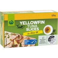 Woolworths Yellowfin Tuna Slices In Olive Oil