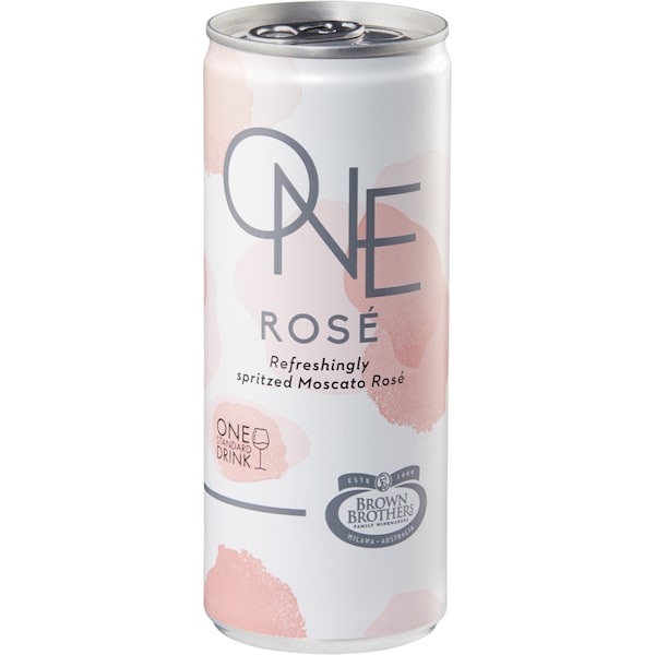 Brown Brothers One Moscato Rose Can 250ml